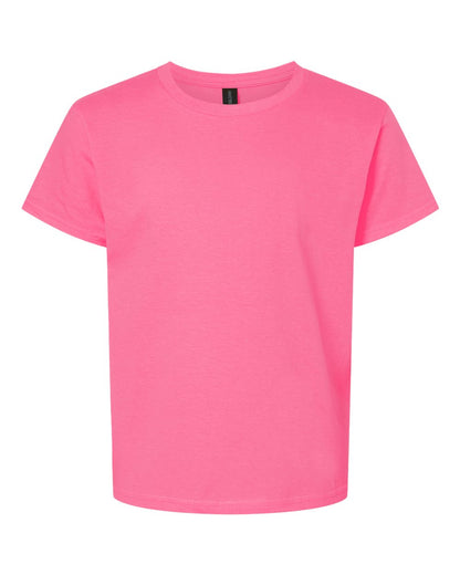 Gildan Youth Light Cotton T-Shirt 3000B #color_Safety Pink