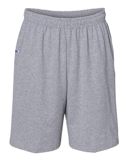 Russell Athletic Men's Cotton Classic Jersey Shorts with Pockets 25843M #color_Oxford