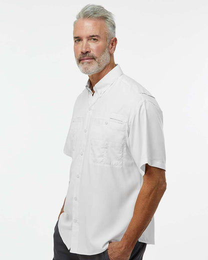 Paragon Men's Hatteras Performance Short Sleeve Fishing Shirt 700 #colormdl_Aluminum