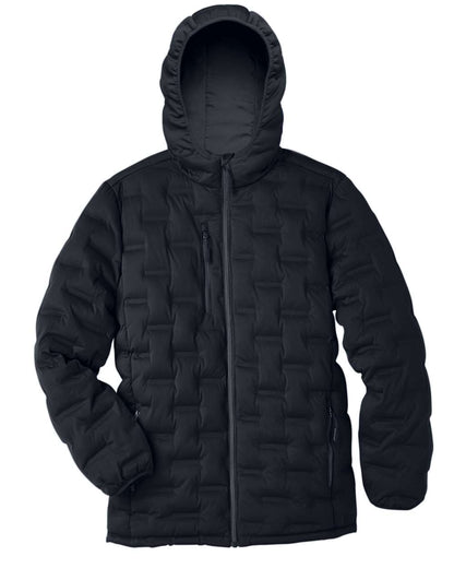 North End Men's Loft Puffer Jacket NE708 #color_Black/ Carbon