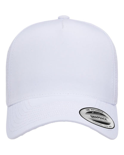 YP Classics Five-Panel Snapback with Perforated Cap 5389AP #color_White