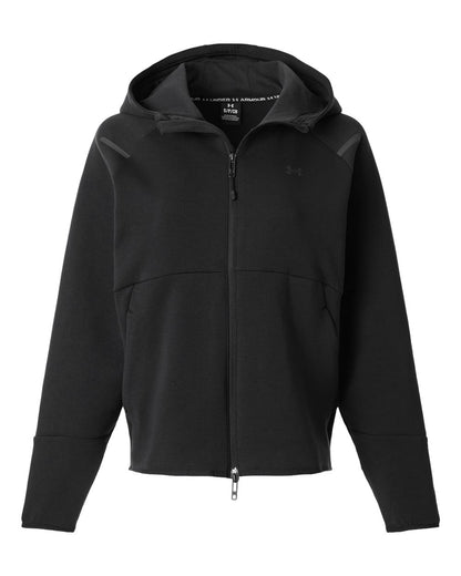 Under Armour Women's Unstoppable Fleece Full-Zip 1379842 #color_Black/ Black