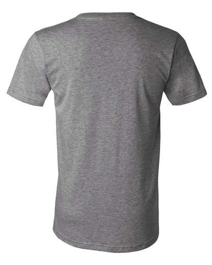 BELLA + CANVAS Unisex Heather CVC V-Neck Tee 3005CVC #color_Deep Heather