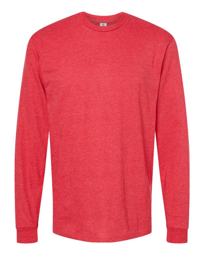 Tultex Heavyweight Jersey Long Sleeve T-Shirt 291 #color_Heather Red