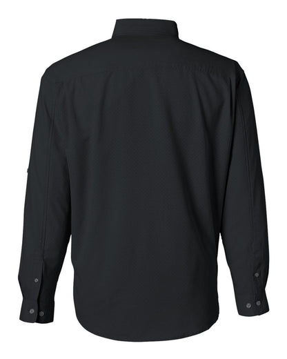 HUK Men's Tide Point Pocket Fishing Shirt H150172 #color_Black