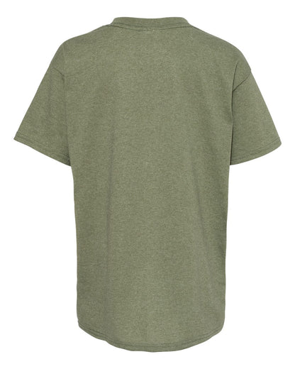 Hanes Ecosmart™ Youth T-Shirt 5370 #color_Heather Green