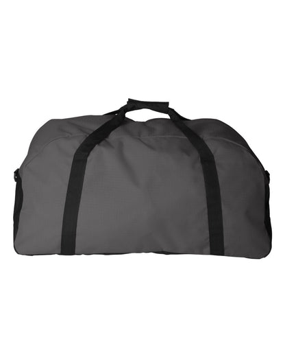 Augusta Sportswear Large Ripstop Duffel Bag 1703 #color_Graphite/ Black