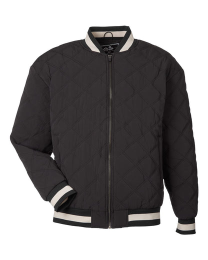 Glyder Unisex Varsity Jacket MDP7026 #color_Black