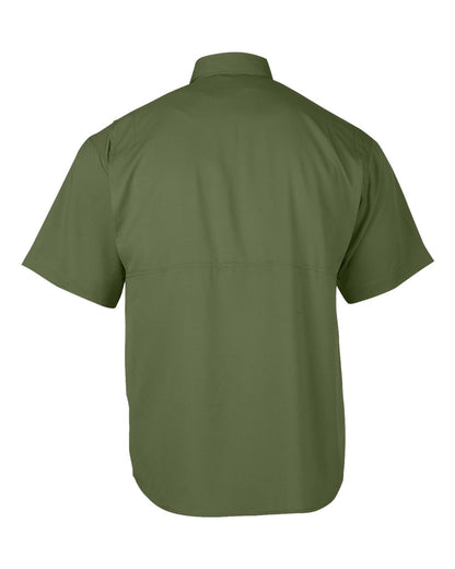 Paragon Men's Hatteras Performance Short Sleeve Fishing Shirt 700 #color_Olive Green