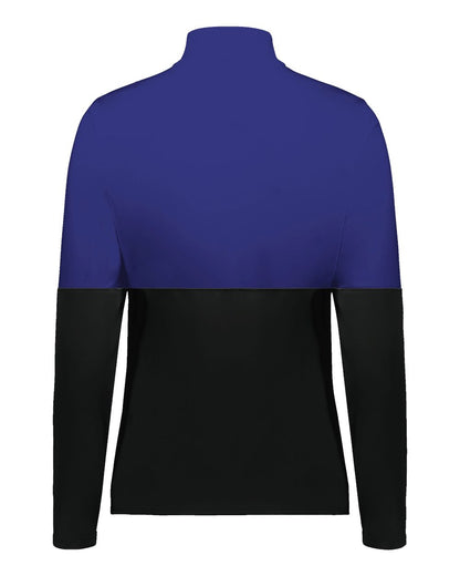 Holloway Women's Momentum Team Quarter-Zip Pullover 223700 #color_Black/ Purple