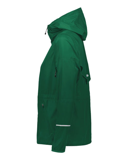 Holloway Women's Packable Hooded Jacket 229782 #color_Dark Green