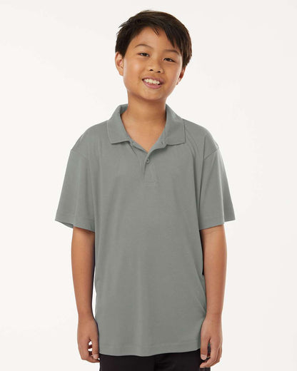AllPro Youth Pro-Lock Performance Polo 41800Y #colormdl_Greystone