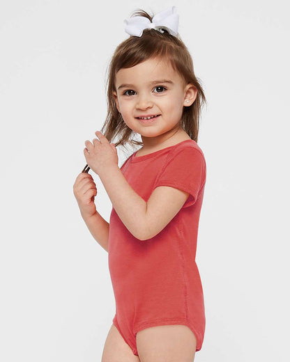 Rabbit Skins Infant Fine Jersey Bodysuit 4424 #colormdl_Passionfruit