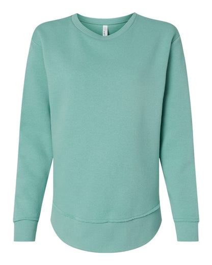 LAT Women's Weekend Fleece Crewneck Sweatshirt 3525 #color_Saltwater