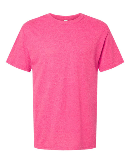 M&O Men's Gold Soft Touch T-Shirt 4800 #color_Neon Pink