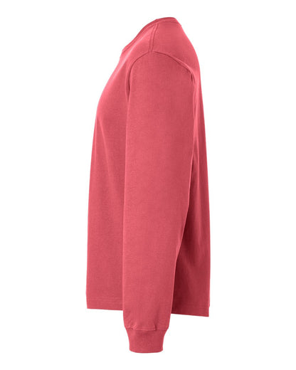 BELLA + CANVAS Unisex 7.5 oz Heavyweight Long Sleeve Tee 4651 #color_Vintage Red