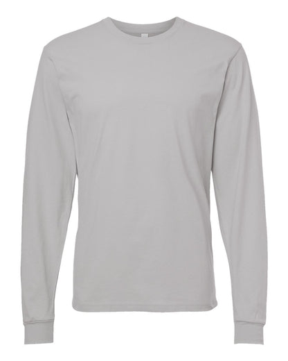 American Apparel Unisex Fine Jersey Long Sleeve Tee 2007 #color_New Silver