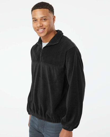 Burnside Polar Fleece Quarter-Zip Pullover 3052 #colormdl_Black