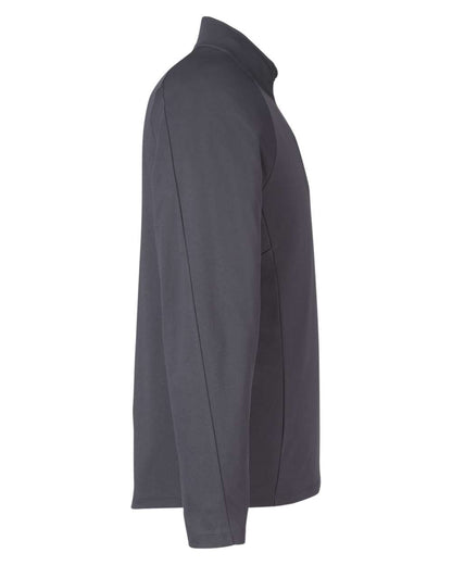 CORE365 Men's Origin Performance Pique Quarter-Zip Pullover CE418 #color_Carbon/ Black