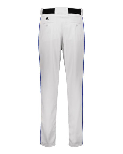 Russell Athletic Youth 2.0 Piped Diamond Series Baseball Pants R11LGB #color_White/ Royal