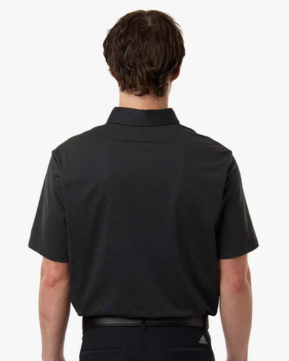 Adidas Men's Ultimate365 Jacquard Polo A2014 #colormdl_Carbon/ Black