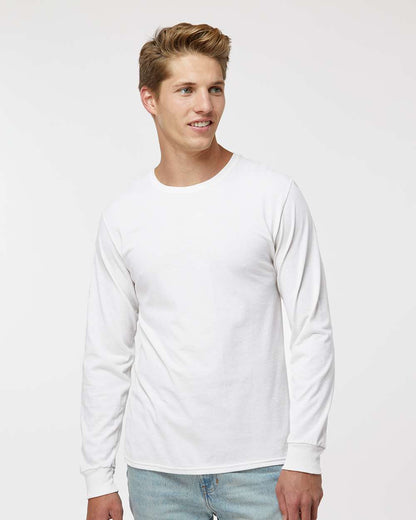 Russell Athletic Unisex Dri Power® CVC Performance Long Sleeve T-Shirt 64LTTM #colormdl_White