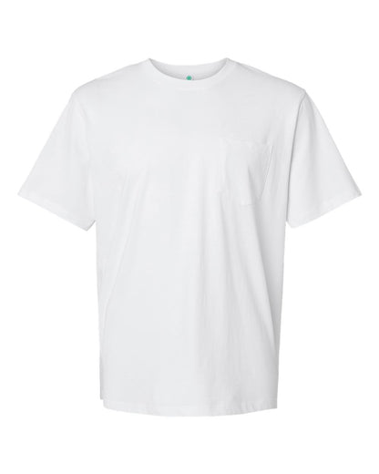 SoftShirts Unisex Classic Pocket T-Shirt 210 #color_White