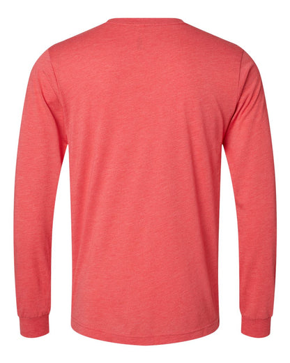 BELLA + CANVAS Triblend Long Sleeve Tee 3513 #color_Red Triblend