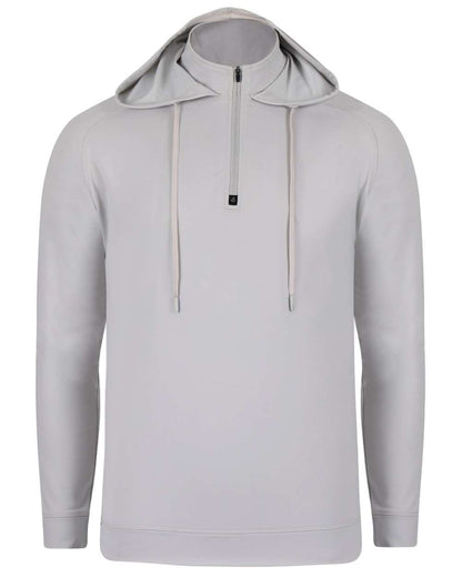Swannies Unisex Vandyke Quarter-Zip Hooded Sweatshirt SWV600 #color_Glacier/ Glacier