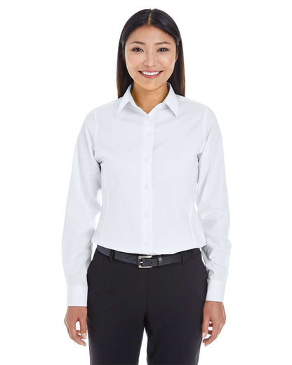 Devon & Jones Women's Crown Collection® Royal Dobby Woven Dress Shirt DG532W #colormdl_White