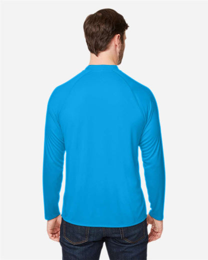 CORE365 Unisex Ultra UVP™ Marina Raglan Long Sleeve T-Shirt CE110 #colormdl_Electric Blue