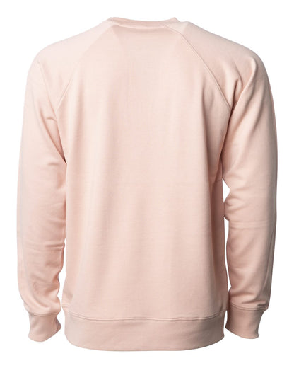Independent Trading Co. Unisex Icon Lightweight Loopback Terry Crewneck Sweatshirt SS1000C #color_Rose