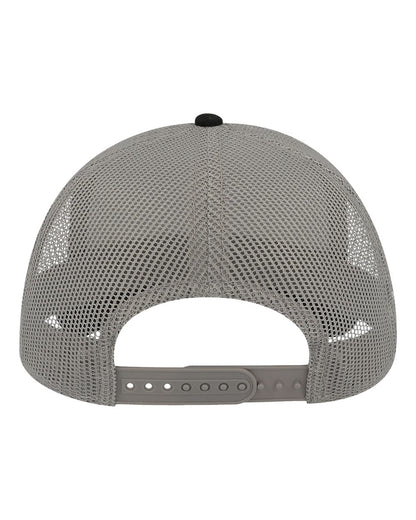 Atlantis Headwear Sustainable Canvas Cap RAPPER #color_Black/ Grey