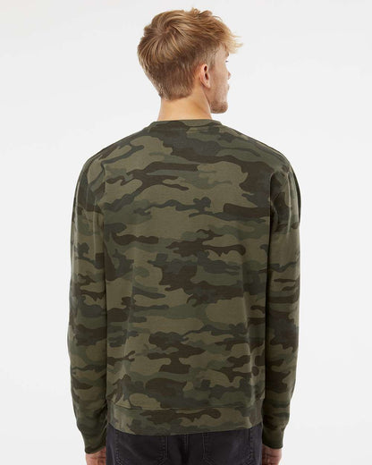 Independent Trading Co. Unisex Midweight Crewneck Sweatshirt SS3000 #colormdl_Forest Camo