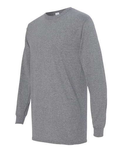 Gildan Unisex Heavy Cotton™ Long Sleeve T-Shirt 5400 #color_Graphite Heather