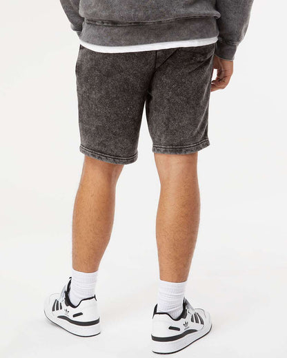 Independent Trading Co. Mineral Wash Fleece Shorts PRM50STMW #colormdl_Black