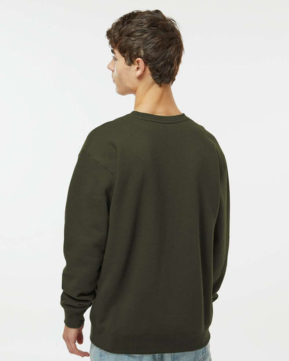 Independent Trading Co. Heavyweight Crewneck Sweatshirt IND3000 #colormdl_Army