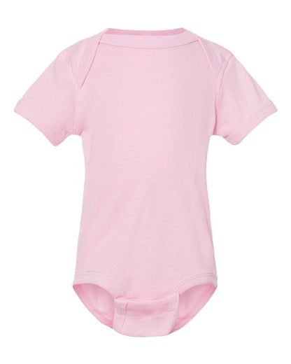 Rabbit Skins Infant Baby Rib Bodysuit 4400 #color_Pink