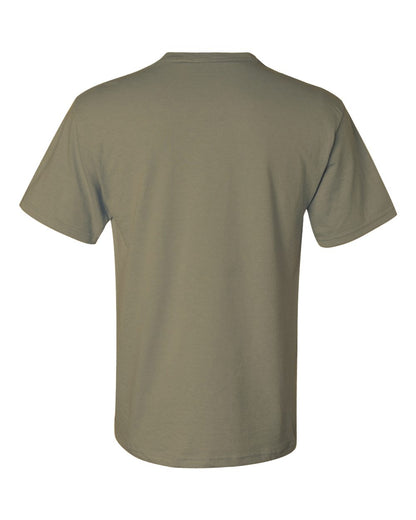 JERZEES Unisex Dri-Power® 50/50 Pocket T-Shirt 29MPR #color_Khaki