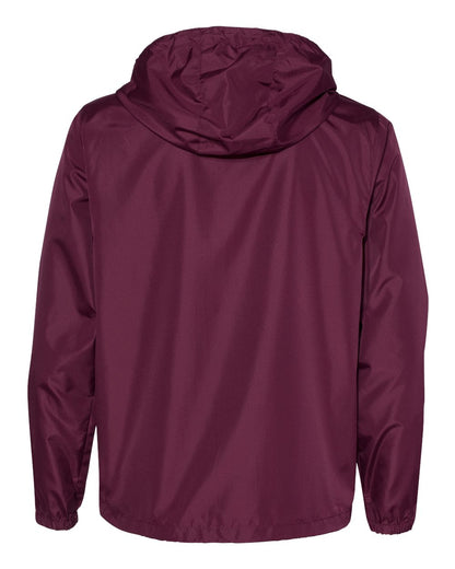 Independent Trading Co. Lightweight Windbreaker Full-Zip Jacket EXP54LWZ #color_Maroon