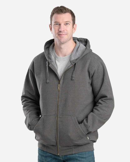 Berne Apparel Men's Heritage Full-Zip Hooded Sweatshirt SZ413 #colormdl_Graphite