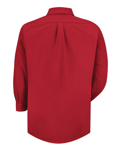 Red Kap Men's Poplin Dress Shirt SP90 #color_Red - Sleeve 36/37