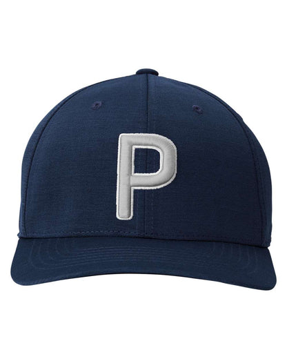 Puma Golf P Snapback Golf Cap 22537 #color_Navy Blazer