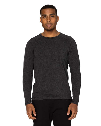 Threadfast Apparel Unisex Impact Long-Sleeve T-Shirt 382LS #colormdl_Black Heather