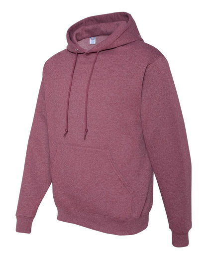 JERZEES Unisex NuBlend® Hooded Sweatshirt 996MR #color_Vintage Heather Maroon