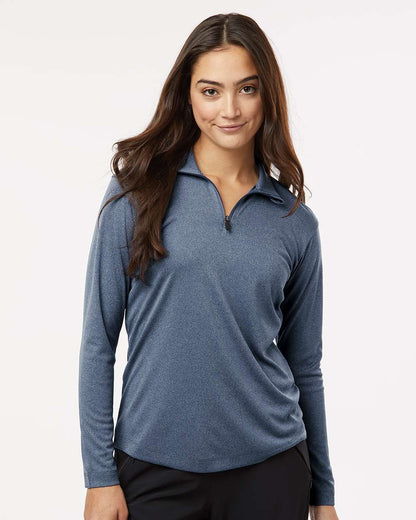 AllPro Women's Pro-Lock Performance Quarter-Zip Pullover 41870L #colormdl_Heather Navy
