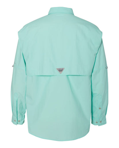 Columbia PFG Bahama™ II Long Sleeve Shirt 212463 #color_Gulf Stream