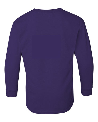 Gildan Youth Heavy Cotton™ Long Sleeve T-Shirt 5400B #color_Purple
