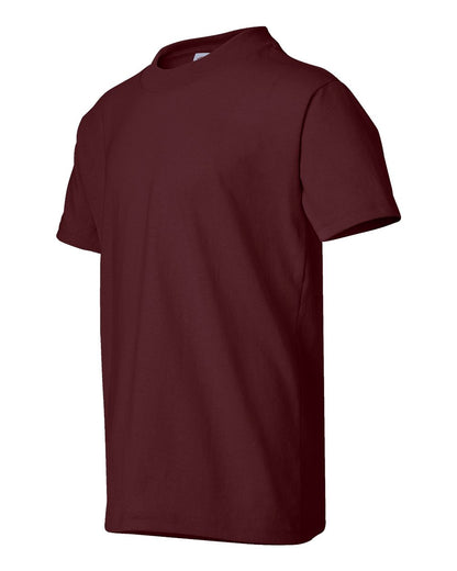 Hanes Youth EcoSmart® T-Shirt 5370 #color_Maroon