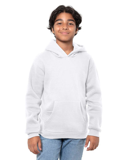 Threadfast Apparel Youth Epic Fleece Pullover Hooded Sweatshirt T2000B #colormdl_White